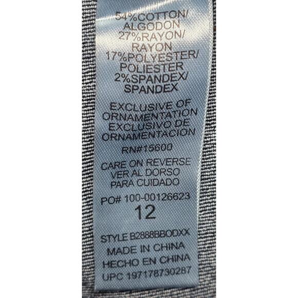 Democracy Ab Technology Booty Lift Jeans High Rise Wide Leg Stretch Sz 12 NWT - Picture 9 of 9